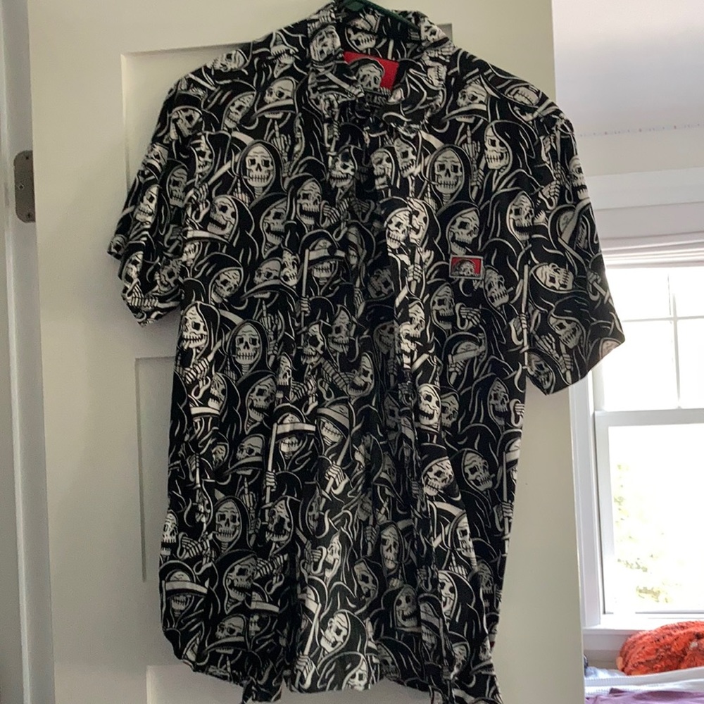 Lurking Class Grim Reaper Button Down